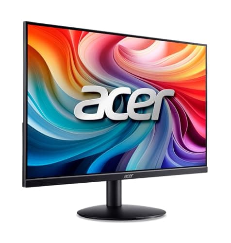 Acer 23.8" Professional Home Office Monitor | Full HD (1920 x 1080) | Ultra-Thin | Zero-Frame | Up to 100Hz Refresh | 4ms (G to G) | Tilt | HDMI & VGA Ports | SB242Y H1bi