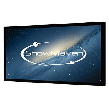 100in /120in Fixed Frame Projector Screen, Diagonal 16:9, Active 3D 4K Ultra HD Projector Screen for Home Theater or Office (16:9, 120")