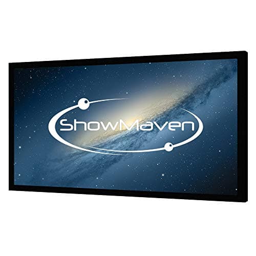 100in /120in Fixed Frame Projector Screen, Diagonal 16:9, Active 3D 4K Ultra HD Projector Screen for Home Theater or Office (16:9, 120")