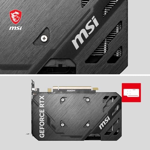 MSI GeForce RTX 4060 Ti Ventus 2X Black 8G OC Graphics Card -NVIDIA RTX 4060 Ti, 8GB GDDR6 Memory, 18Gbps, PCIe 4.0, DLSS3