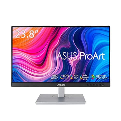 ASUS ProArt Display PA247CV 23.8 inch Monitor – IPS, Full HD (1920 x 1080), 100% sRGB, 100% Rec. 709, Color Accuracy ΔE < 2, Calman Verified, USB-C, Compatible With Laptop & Mac Monitor,BLACK