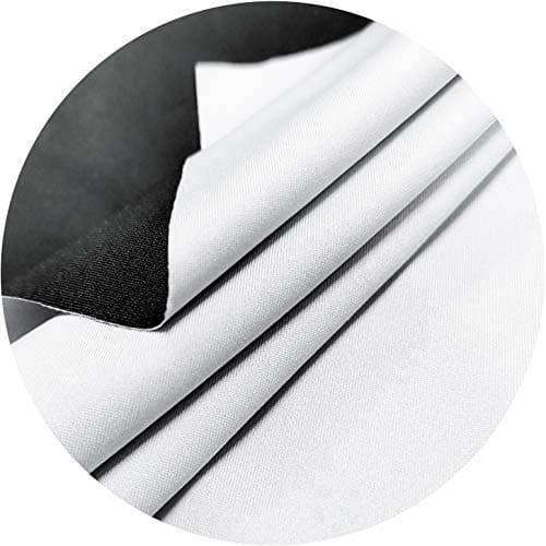 Projector Screen DIY Elastic Polyester Material 59x105 inch for Max 130 inch 16:9 Projection Screen Economical Black Backing 4K Ultra HD Front Projection Textile Fabric