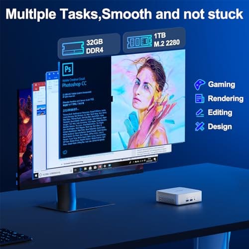 GEEKOM Mini PC XT12 Pro, with 12th Gen Intel i9-12900HK NUC12 Mini Computers(14C/20T,Up to 5GHz), 32GB RAM & 1TB PCIe Gen 4 SSD Mini PC Windows 11 Pro, 8K/Quad Display/USB4.0/WiFi 6E/BT5.2/2.5G LAN