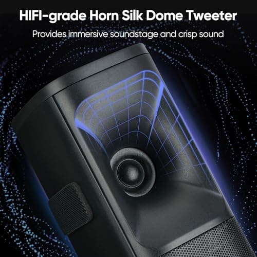 Saiyin Sound Bar for Smart TV with Subwoofer, 100W Detachable Soundbar Home Theater Surround Sound System for TV with Horn Tweeter, Adjustable Bass and HDMI-ARC/Bluetooth Optical/AUX/Connection