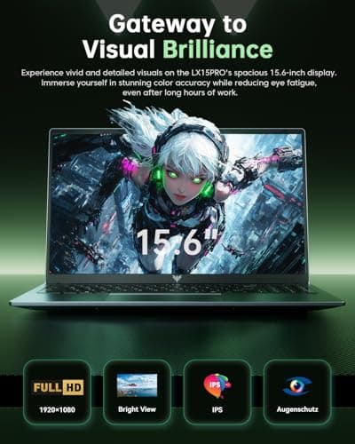 2025 Laptop with AMD Ryzen7(Up to 4.3GHZ,8C/16T),AMD Radeon Graphics,16GB DDR4 RAM 512GB SSD,WiFi 6,15.6 inch IPS Display,4800mAh Battery,Type-C,Micro SD,Webcam,Windows 11 Slim Laptop Computers