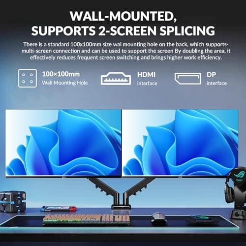 32 Inch 4K UHD Monitor (3840x2160), IPS,60Hz Refresh Rate, 100% sRGB, AMD FreeSync, 178° Viewing Angle, HDMI/DisplayPort, VESA 100x100mm Mount Compatible, Tilt Adjustable - Black