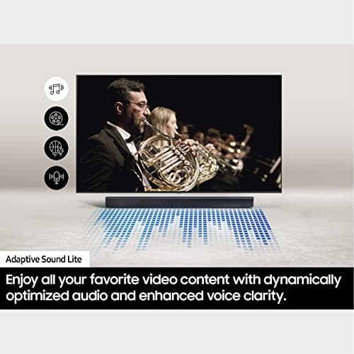 SAMSUNG HW-C450 2.1ch Soundbar w/DTS Virtual X, Subwoofer Included, Bass Boost, Adaptive Sound Lite, Game Mode, Bluetooth, Wireless Surround Sound Compatible