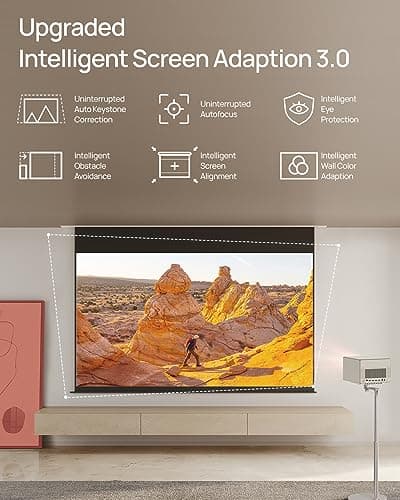 XGIMI HORIZON Ultra 4K Laser Projector, 200" Dolby Vision Picture, Dual Light, ISA 3.0, 2300 ISO Lumens, 2 x 12W Harman Kardon Speakers, Optical Zoom, Home Theater Projector with WiFi and Bluetooth