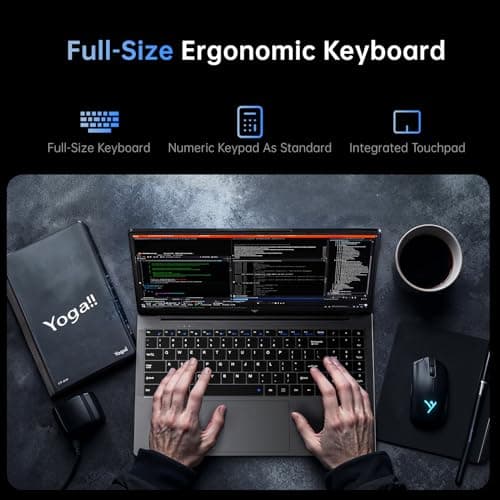 ACEMAGIC 15.6 Inch Laptop with Windows 11, 16GB DDR4 RAM 512GB M.2 2280 SSD,Intel N N97 Quad-Core Processor, WiFi,Bluetooth,Webcam,Portable Laptops Computer for Office Student Business Entertainment
