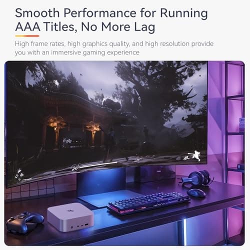 Beelink SER9 Pro AI Mini PC, AMD Ryzen AI 9 HX 370(80TOPS,12C/24T,5.1GHz), 32G LPDDR5X 8000MHz 1TB PCIe4.0 x4 SSD, AI PC AMD Radeon 890M NPU 50 AI Tops, Built-in MIC/Speakers/USB4/WiFi6/BT5.2/2.5G