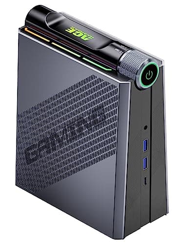 ACEMAGICIAN S3A Mini PC, AMD Ryzen 9 6900HX(up to 4.9 GHz), 32GB DDR4 1TB NVME SSD Mini Tower PC, AMD Radeon 680M Mini Desktop Computer Support BT5.2/RGB Lights/HDMI/Type-C/Wifi6