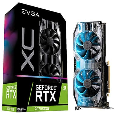 EVGA GeForce RTX 2070 Super XC Gaming, 8GB GDDR6, Dual HDB Fans, RGB LED, Metal Backplate, 08G-P4-3172-KR