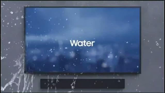 SAMSUNG HW-LST70T 3.0ch The Terrace Outdoor Soundbar w/ Dolby Audio, Built-In Subwoofer, Distortion Cancelling Technology, IP55 Weather Resistant, Titan Black