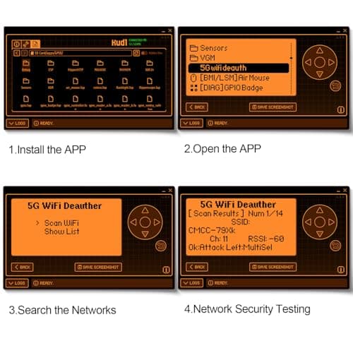 BOSTIN 2.4G&5G WiFi Deauth Devboard,Dual-Band WiFi Security Testing for Flipper Zero