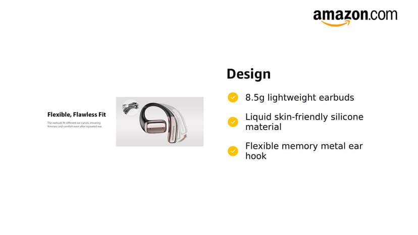 Open Ear Wireless Bluetooth Headphones, Pain-Free Air Conduction Ear Buds with LED Digital Display Charging Case, Sweat Resistant for Running, Safe Driving, and Extended Daily Use