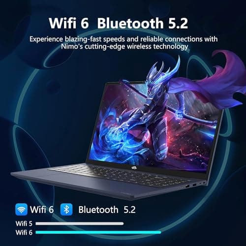 NIMO 15.6 FHD Student Laptop, 16GB RAM, 1TB SSD, Backlit Keyboard, Fingerprint, Intel Pentium Quad-Core N100 (Beat to i3-1115G4, Up to 3.4GHz), 2 Years Warranty, 90 Days Return, WiFi 6, Win 11