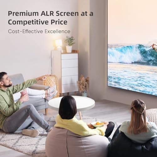NothingProjector Projector Screen, 120 inch, Ambient Ceiling Light Rejecting ALR CLR, 4K Ultra HD Fixed Frame 16:9, PET Crystal, On Wall Mount for Ultra Short Throw Projectors, Classic Series NothPJ