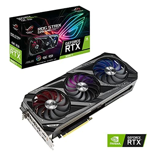 ASUS ROG Strix NVIDIA GeForce RTX 3080 Ti OC Edition Gaming Graphics Card (PCIe 4.0, 12GB GDDR6X, HDMI 2.1, DisplayPort 1.4a, Axial-tech Fan , 2.9-Slot, Super Alloy Power II, GPU Tweak II) (Renewed)