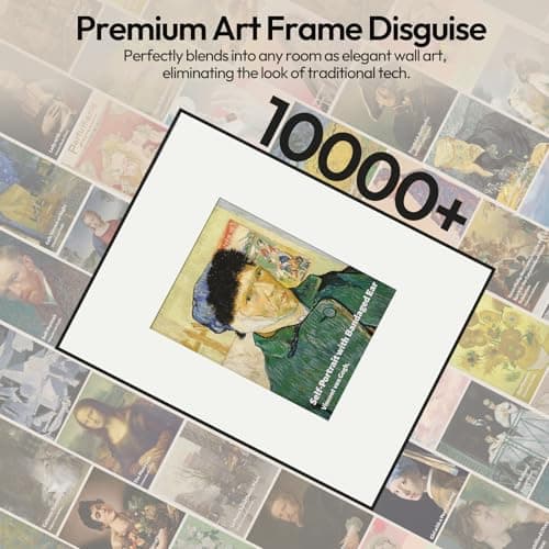 BOCT Music Frame Smart Speaker - with Lyrics Display,Hi-Fidelity Box Speaker,Creative Home Gift,Over 10000+ World Famous Paintings,Supports Spotify & Apple Music