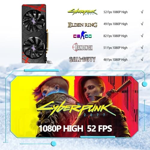 RX 560 XT 8GB GDDR5 Graphics Card,1792SP,128Bits, PC Gaming Video Card, Computer GPU, PCI Express x16 3.0 with Freeze Fan Stop for Desktop Computer Tarjeta Gráfica