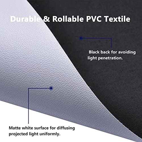 Yescom 177" 16:9 DIY Projection Screen Material Matte White PVC Projector Screen Coated 154"x86" Indoor Outdoor Home Theater Conference Room