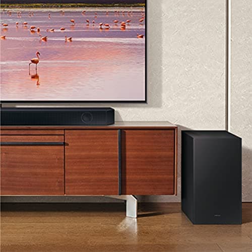 SAMSUNG HW-Q60C 3.1ch Soundbar w/Dolby Audio, Q-Symphony, Adaptive Sound Lite, HDMI eARC, Game Mode, Bluetooth, Tap Sound, Wireless Surround Sound Compatible, Black