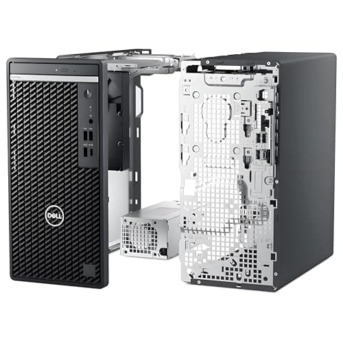 Dell OptiPlex 7020 Desktop Computers, 7000 Tower PC, Intel 6-Core i5-12500 (Beat i7-11700), 32GB DDR5 RAM, 1TB PCIe SSD, DVDRW, WiFi Adapter, RJ-45, HDMI, DisplayPort, KB and Mouse, Windows 11 Pro