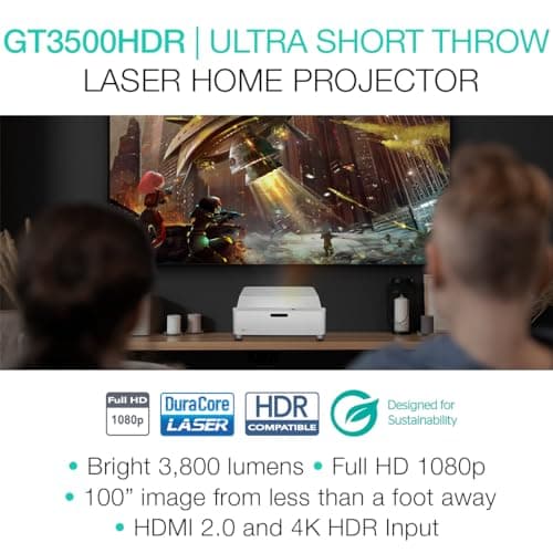 Optoma GT3500HDR 1080p Full HD Home Laser Projector