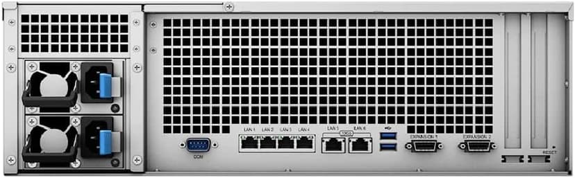 Synology RackStation RS4021xs+ NAS Server with Xeon 2.1GHz CPU, 64GB Memory, 288TB HDD Storage, 2 x 10GbE LAN Ports, DSM Operating System Bundle with Rail kit