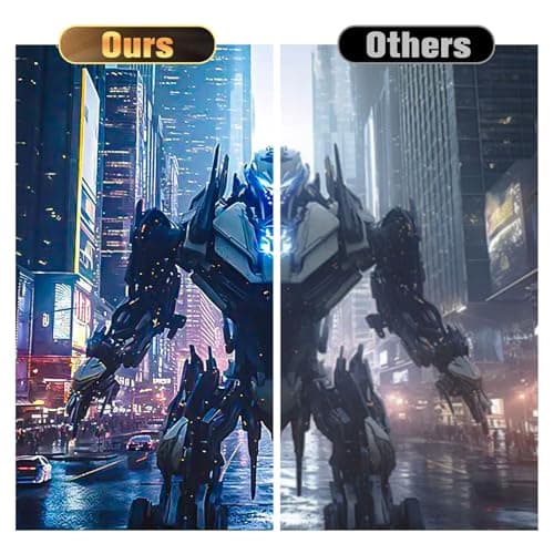 Electric Projector Screen with Remote, DINAH 120 inch Projector Screen, Automatic Air Indoor Projector Screen, Drop Down Projector Screen Pull Down, Motorized Projector Scree,4K 3D HD Projection Movie