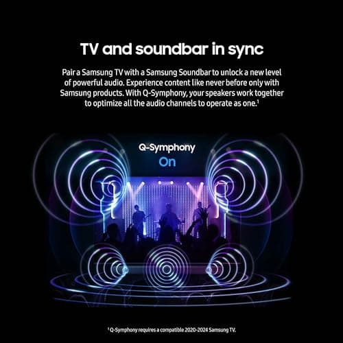 SAMSUNG Q990D 11.1.4ch Soundbar w/Wireless Dolby Atmos Audio, Rear Speaker Included, Q-Symphony, SpaceFit Sound Pro, Adaptive Sound, Game Mode Pro with Alexa Built-in, HW-Q990D/ZA
