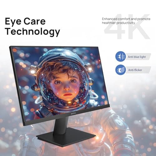 KOORUI 27 Inch 4K UHD(3840 * 2160) Monitor IPS Ultra-Thin Computer Monitor with 95% DCI-P3, Freesync & G-sync, Displayport&HDMI, Audio Out, VESA Mountable, Tilt