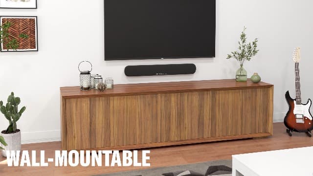 Yamaha Audio SR-B20A Sound Bar with Built-in Subwoofers and Bluetooth, Black