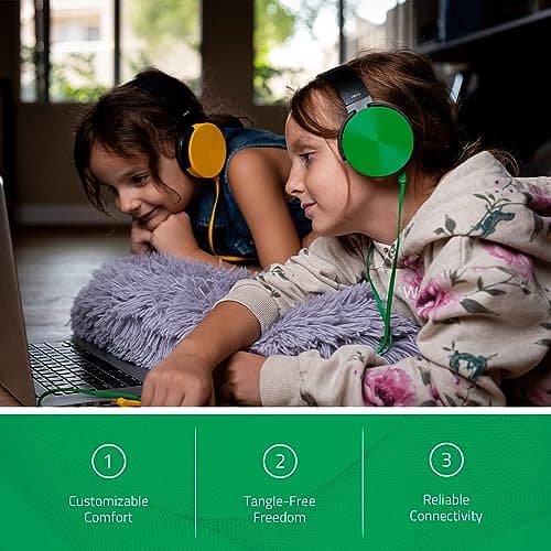 Bulk Headphones for Classroom, 12 Pack Durable Wired School Headphones for Students. Teacher Must Haves Supplies from Elementary to College (Black Color)