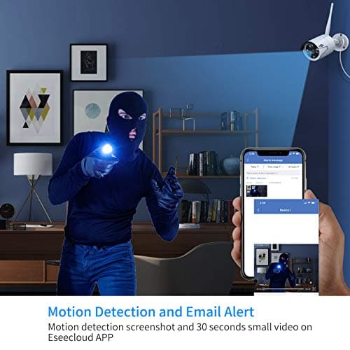 Hiseeu Wireless Pro WiFi Security Camera System, 16CH 4K NVR Kit, 8Pcs 5MP CCTV Home Security Camera System for Indoor/Outdoor Use, Night Vision, Waterproof, Motion Detection, 3TB Hard Drive