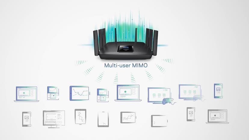Linksys WiFi 5 Router, Tri-Band, 3,000 Sq. ft Coverage, 25+ Devices, Speeds up to (AC5400) 5.4Gbps - EA9500