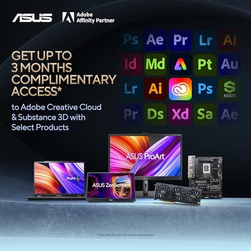 ASUS ProArt Display 27" Monitor PA278CV - WQHD (2560 x 1440), IPS, 100% sRGB, 100% Rec. 709, ΔE < 2, Calman Verified, USB Hub, USB-C, DisplayPort Daisy-chaining, HDMI, Eye Care, Height Adjustable