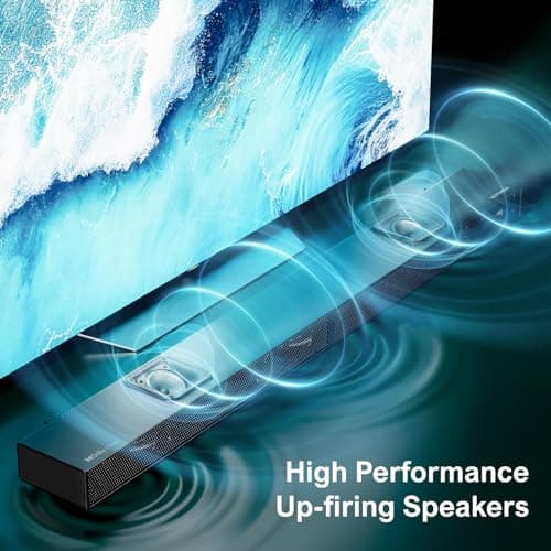 ULTIMEA 5.1.2 Dolby Atmos Soundbar with 8" Wireless Subwoofer, Upward-Firing Drivers, Home Theater Surround Sound System for TV, 4K HDR, Nova S80 (2025 Upgraded Speakers)