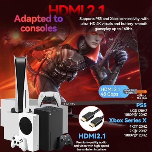 32Inch 4K Curved Monitor,160Hz UHD(3840 x 2160) Curved Gaming Monitor,1ms AMD FreeSync Premium,1500R,125% sRGB,95% DCI-P3,Monitor with Speaker,HDMI2.1,DP1.4,VESA