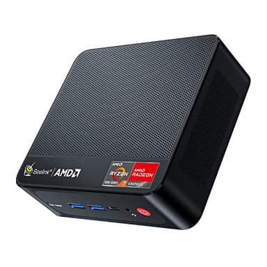 Beelink SER5 PRO Mini PC,AMD Ryzen 7 5825U(8C/16T,up to 4.5 GHz),Mini Computer 16GB DDR4 RAM 500GB M.2 SSD Graphics 8 core 2000 MHz Wifi6/BT5.2/HDMI+DP+Type-C,Support Triple-Screen Display