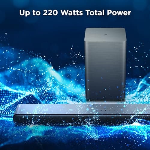 TCL S55H S Class 2.1 Channel Sound Bar with Dolby Atmos, DTS Virtual:X, Wireless Subwoofer, Bluetooth Music Streaming, and Auto Room Calibration