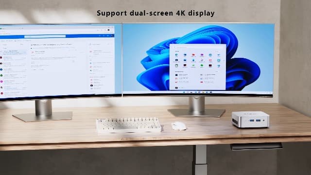 ACEMAGIC Vista Mini V1 Mini PC, Twin Lake N150(Beat N100/N95, up to 3.6GHz), 16GB DDR4 RAM 512 SSD Mini Computers,11 Pro Desktop 4K Dual Display/HDMI/WiFi/BT/LAN for Home/Office