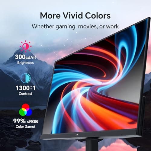 KTC 27 Inch QHD Computer Monitor 100Hz, Up to 120Hz, IPS Panel, 2K 1440P PC Gaming Monitor for Home Office, Adaptive-Sync Support, HDR10, Tilt Adjustable, H27D9