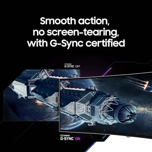 Samsung 49" Odyssey OLED (G93SC) Series Curved Gaming Monitor w QD-OLED, 240Hz, 0.03ms, Dual QHD,DisplayHDR True Black 400,AMD FreeSync Premium Pro,Height Adjustable Stand,3 Yr Warranty,LS49CG932SNXZA