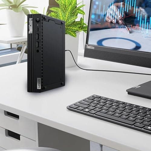 Lenovo ThinkCentre M70q Gen 4 MFF Tiny 1L Mini Business Desktop Computer, 13th Gen Intel 10-Core i5-13400T (Beat i7-12700T), 32GB DDR4 RAM, 1TB PCIe SSD, WiFi 6, RJ45, HDMI, Windows 11 Pro, AZ-XUT
