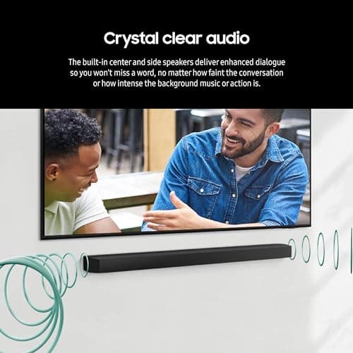 Samsung HW-B750D/ZA 5.1 ch Soundbar w/ Dolby Audio, Surround Sound expansion, Bass Boost, Adaptive Sound, DTS Virtual:X, Wireless Subwoofer, 2024