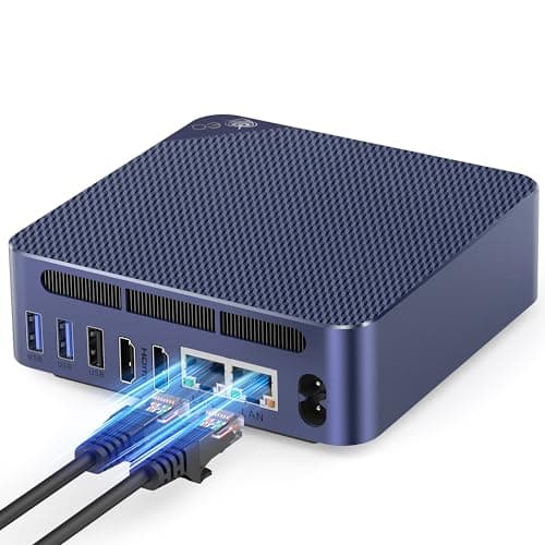 Beelink EQ14 Mini PC, Intel Twin Lake N150(Up to 3.6GHz) 16GB DDR4 500GB NVMe SSD, 2.5G Dual LAN Mini Computer Supports WiFi6, BT5.2, USB3.2, 4K@60Hz Dual HDMI Display, Home-Server/Network Firewall