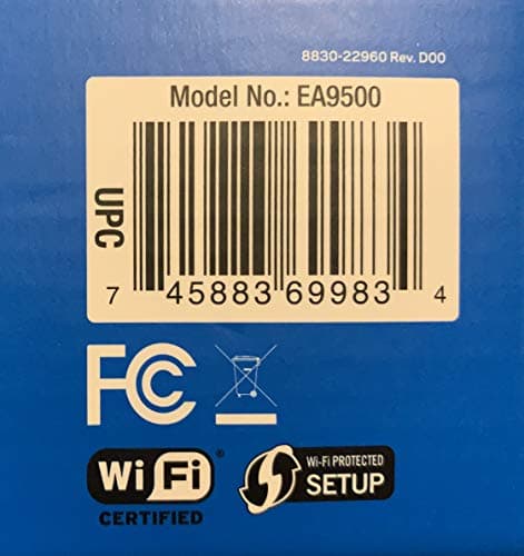 Linksys WiFi 5 Router, Tri-Band, 3,000 Sq. ft Coverage, 25+ Devices, Speeds up to (AC5400) 5.4Gbps - EA9500