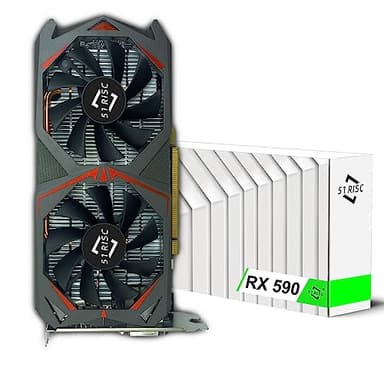 Radeon RX 590 GME Graphics Card, 2304SP 8GB GDDR5 256bit PCIe 3.0 ×16 1340MHz Base Clock Gaming Video Card (Radeon RX 590 GME)