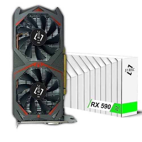 Radeon RX 590 GME Graphics Card, 2304SP 8GB GDDR5 256bit PCIe 3.0 ×16 1340MHz Base Clock Gaming Video Card (Radeon RX 590 GME)